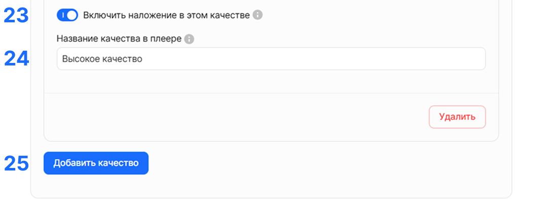 Пресеты. Задать кастомные настройки транскодирования (Beta)
